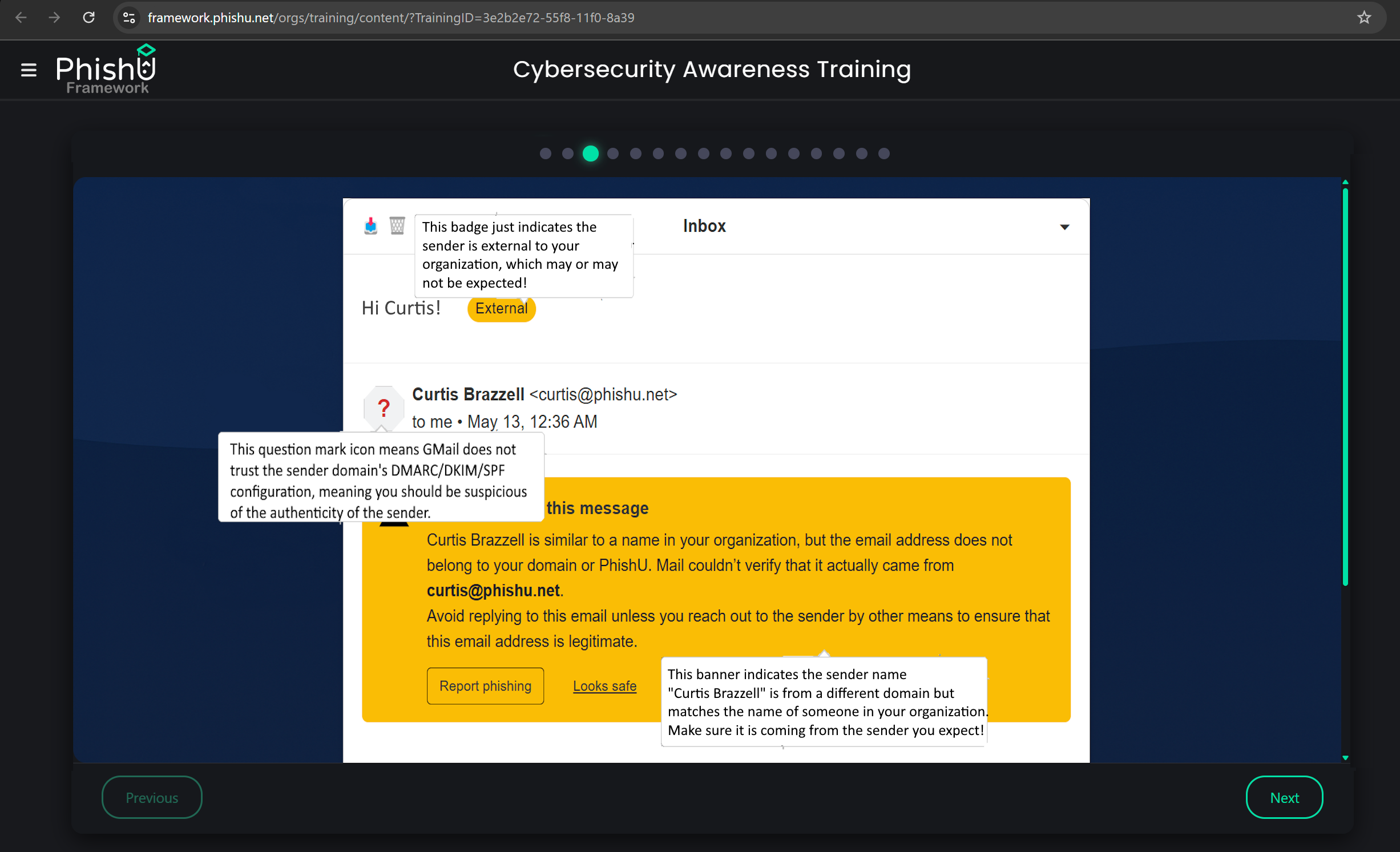 Dashboard screenshot